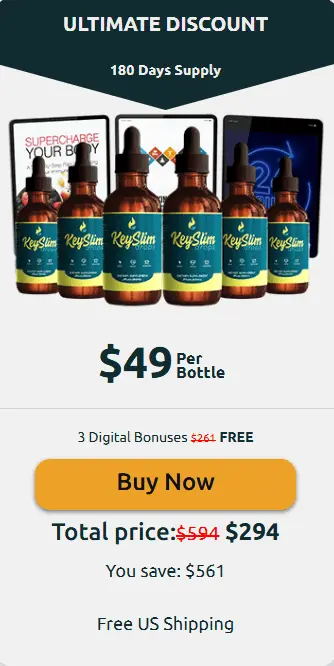 KeySlim Drops 6 bottle Pricing
