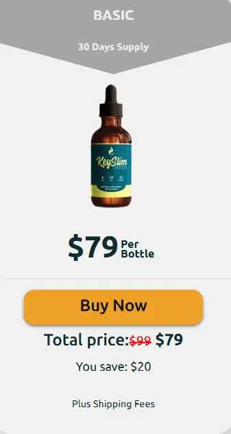 KeySlim Drops 1 bottle Pricing